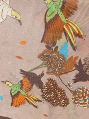 Foulard Colibris fond Beige